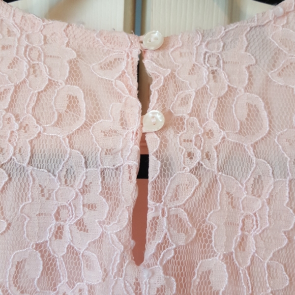 Vintage Pink Lacy Blouse - Picture 3 of 4